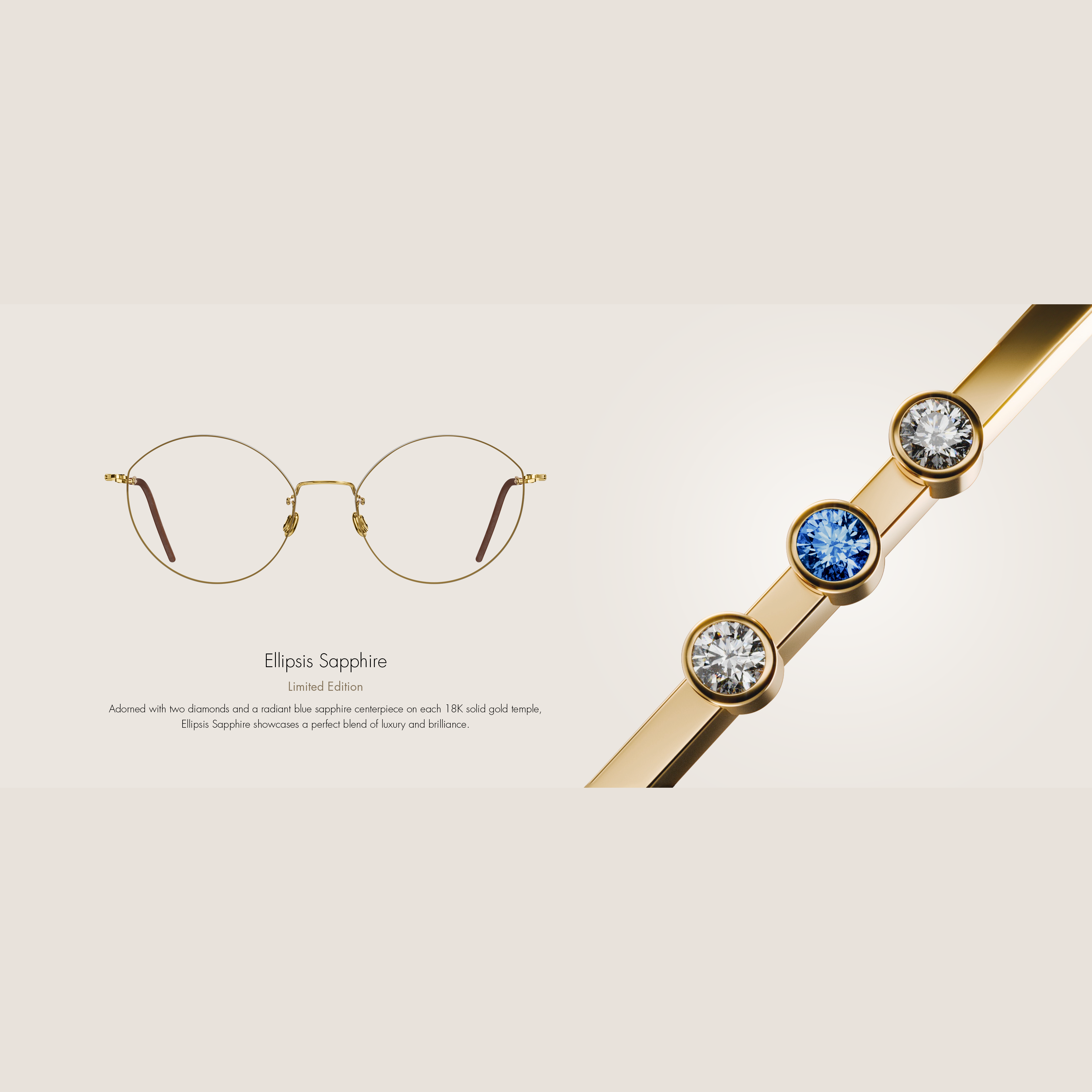 LINDBERG Ellipsis, Sapphire, frame view
